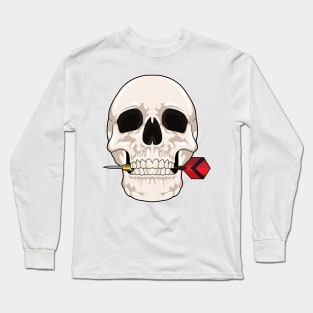 Skull at Darts with Dart Long Sleeve T-Shirt